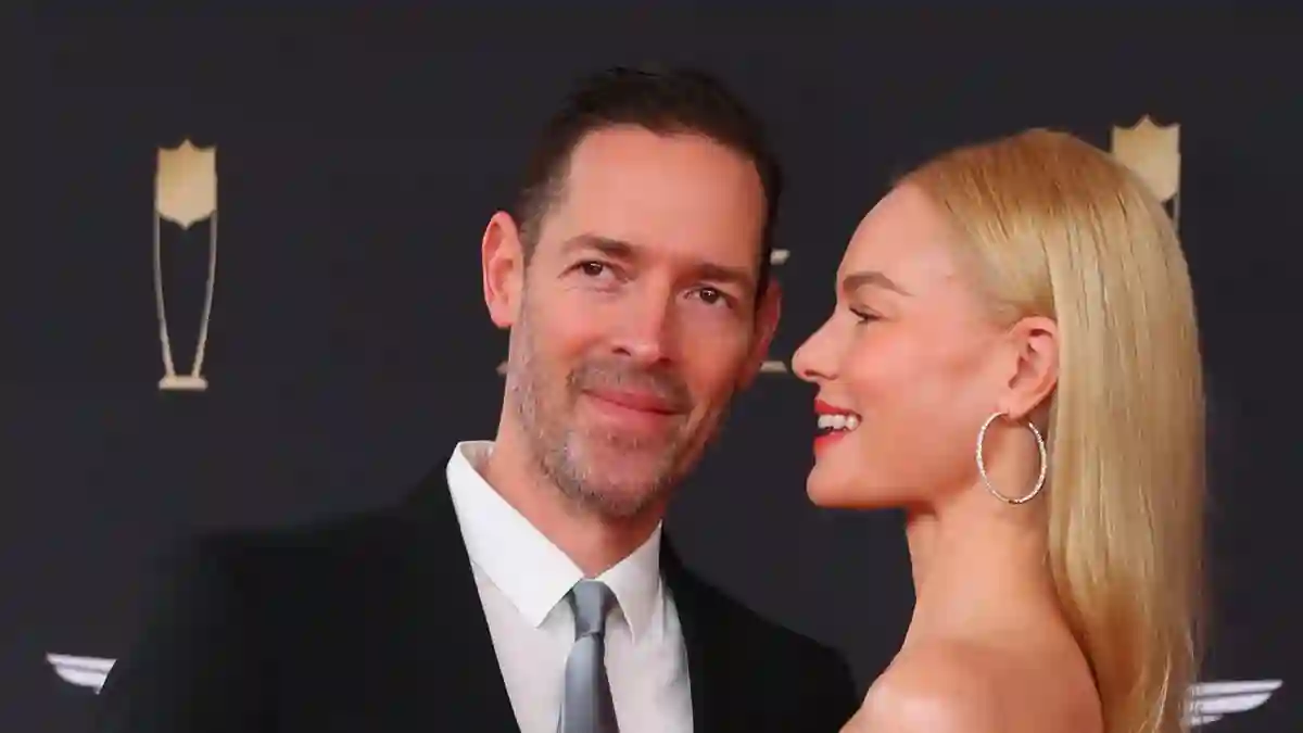 kate bosworth michael polish  roter teppich nfl