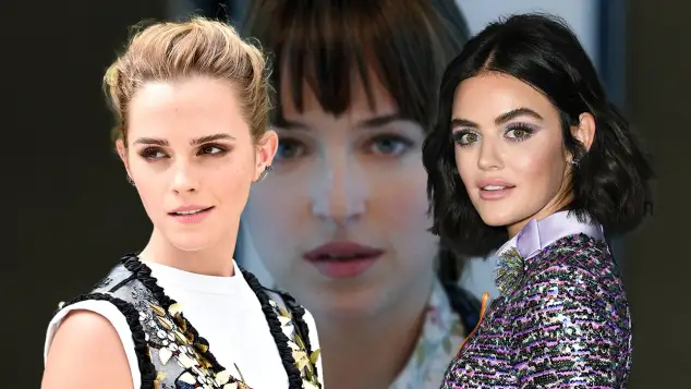 Emma Watson, Dakota Johnson und Lucy Hale Collage