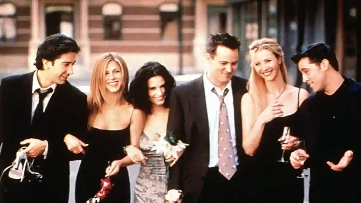 Der Cast von „Friends“ mit David Schwimmer, Jennifer Aniston, Courteney Cox, Matthew Perry, Lisa Kudrow und Matt Le Blanc