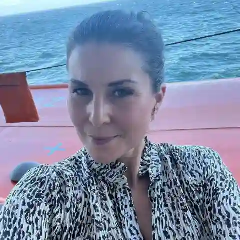 Vanessa Blumhagen auf einem Boot im Vereinigten Königreich im Mai 2023.