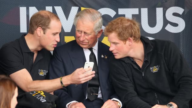 Prinz William, Prinz Charles und Prinz Harry