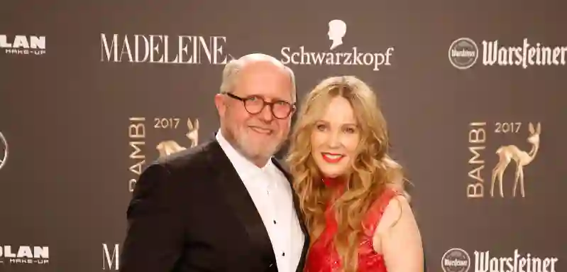 Harald Krassnitzer Frau Ann-Kathrin Kramer bei der Verleihung des BAMBI am 16. November 2017