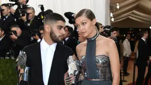 Zayn Malik and Gigi Hadid locked eyes on the red carpet when they were still a couple