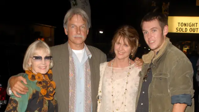 Elyse Knox, Mark Harmon, Pam Dawber und Sean Harmon