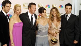 Jennifer Aniston, Courteney Cox, Lisa Kudrow, Matthew Perry, Matt LeBlanc und David Schwimmer 