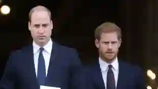 Prinz William und Prinz Harry beim Grenfell Tower National Memorial Service am 14. Dezember 2017