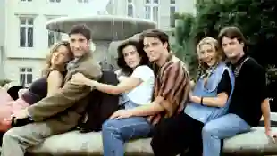 „Friends“-Cast Jennifer Aniston, David Schwimmer, Courteney Cox, Matt LeBlanc, Lisa Kudrow und Matthew Perry