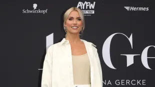 Lena Gercke in einem hautengen Outfit bei einer Veranstaltung im Juli 2019