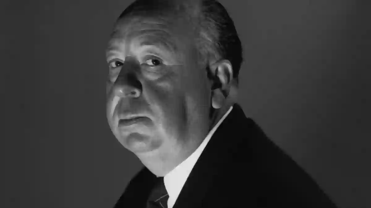 Der englische Filmregisseur Alfred Hitchcock (1899 bis 1980) in London, 1959.