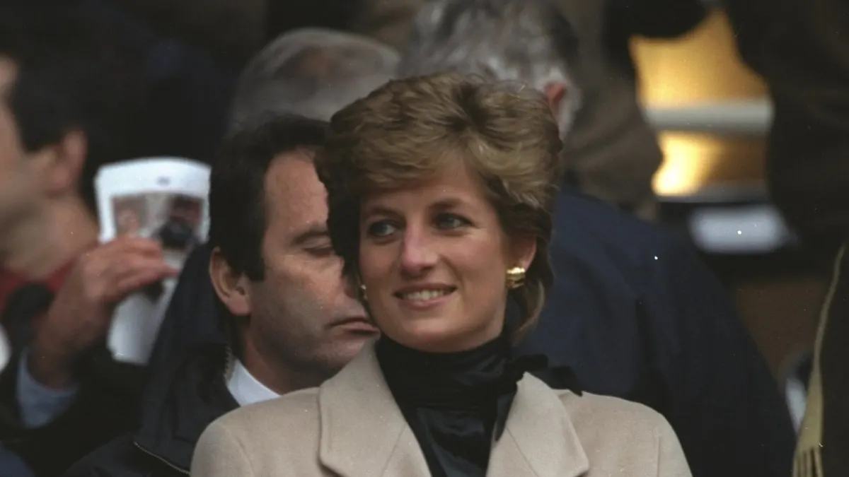 Lady Diana bei einem Spiel der Five Nations Championships in Paris am 21. Januar 1995