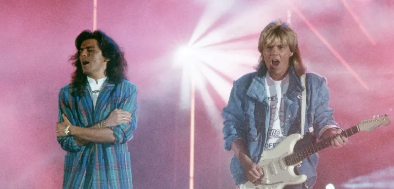 Thomas Anders und Dieter Bohlen als Modern Talking am 1. Juni 1986