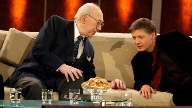 Horst Tappert und Günther Jauch