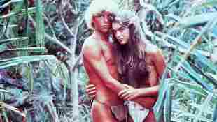 Christopher Atkins und Brooke Shields in „Die blaue Lagune" 1980