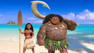 Die Figuren „Vaiana“ und „Maui“ im Disney-Film „Vaiana“ aus dem Jahr 2016