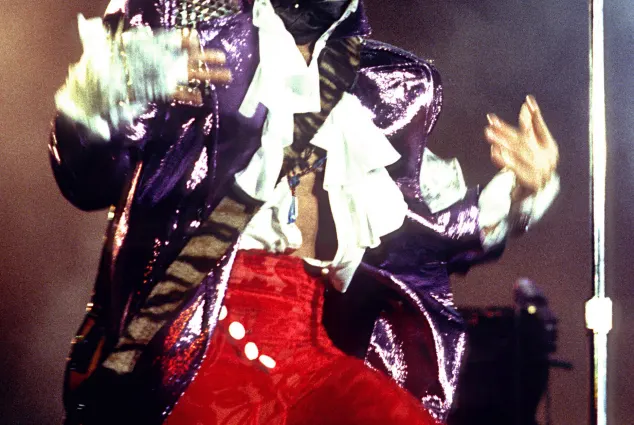 Prince in concert in 1985 PUBLICATIONxNOTxINxUSA Copyright: xRonxWolfsonx/xMediaPunchx