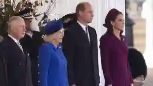 Britische Royals König Charles Königsgemahlin Camilla Prinz William Herzogin Kate