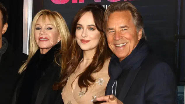 Melanie Griffith, Dakota Johnson und Don Johnson 