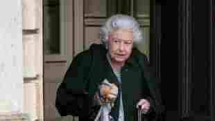 Königin Elisabeth beim Verlassen des Sandringham House in Norfolk am 5. Februar 2022