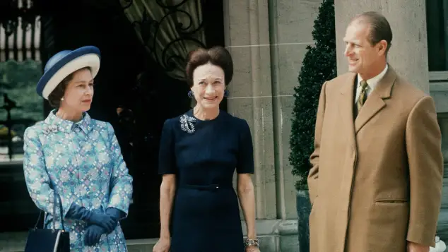 Queen Elisabeth II., Prinz Philip und Wallis Simpson