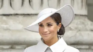 Duchess Meghan at the Queen's Platinum Jubilee on June 3, 2022