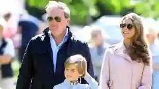 Prinzessin Madeleine, Prinz Nicolas und Chris O'Neill bei der Einweihung eines Entdeckerparks im Herzogtum Aangermanland am 21. Juni 2022