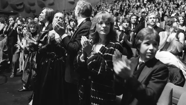 Romy Schneider mit ihrem Sohn David