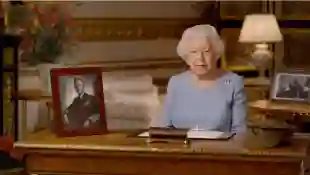Königin Elisabeth II. während ihrer Rede zum „Remembrance Day“
