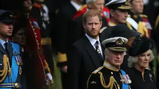 Prinz Harry und König Charles beerdigung queen