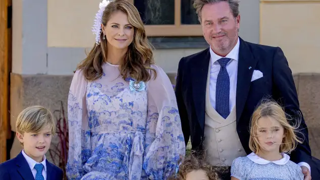 Prinzessin Madeleine mit ihrer Familie
