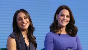 Herzogin Meghan und Herzogin Kate beim ersten jährlichen Royal Foundation Forum am 28. Februar 2018