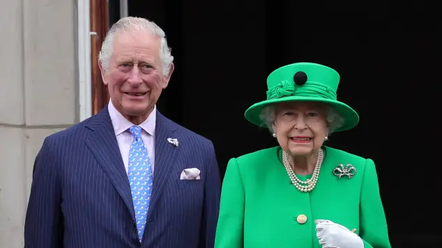 Königin Elisabeth und Prinz Charles