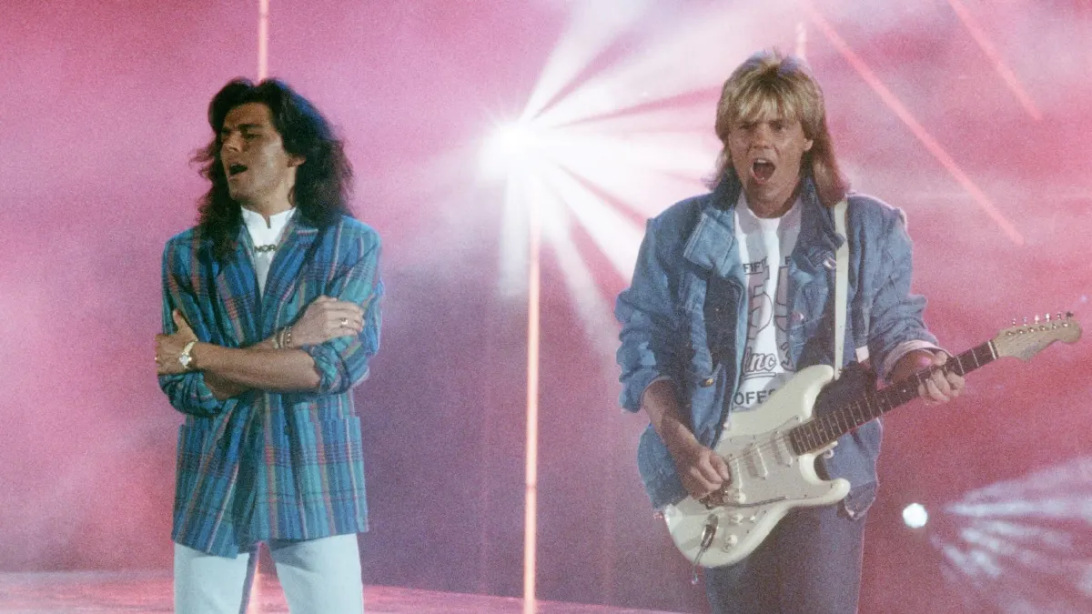 Thomas Anders und Dieter Bohlen als Modern Talking am 1. Juni 1986