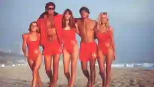 „Baywatch“: Kelly Packard, David Hasselhoff, Alexandra Paul, Jeremy Jackson, Pamela Anderson