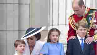 Trooping the Colour The Queen, The Duchess of Cambridge, The Duke of Cambridge, Prince George, Princess Charlotte and Pr