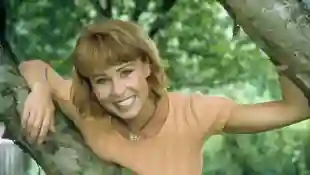 Sonja Zietlow in den Neunzigern mit einem rotbraunen Bob