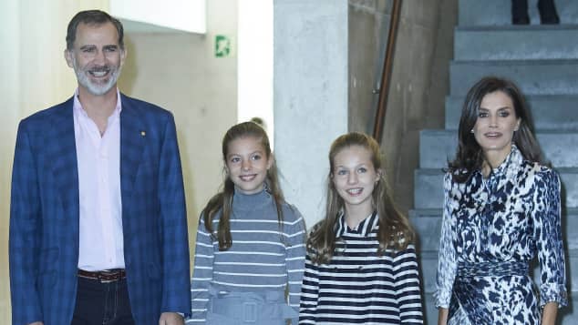 König Felipe, Prinzessin Sofia, Prinzessin Leonor und Königin Letizia 