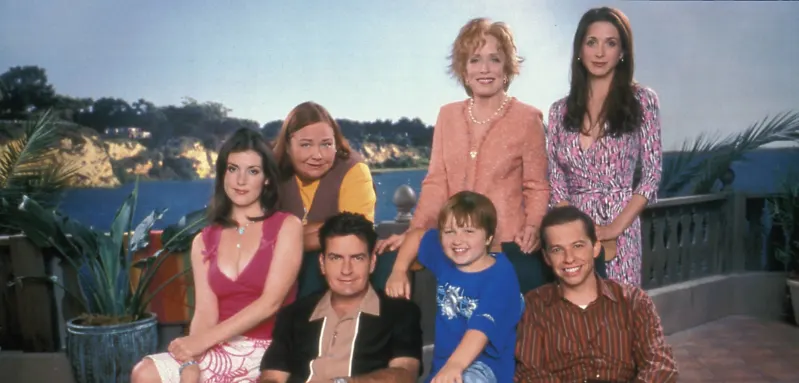 Der Cast der Sitcom „Two and a Half Men“.