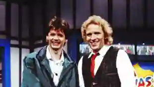 Günther Jauch und Thomas Gottschalk im Jahr 1987