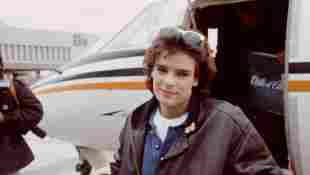 Stéphanie von Monaco bei ihrer Ankunft am Flughafen Köln/Bonn am 7. April 1986
