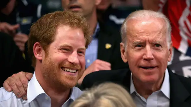 Prinz Harry und Joe Biden 