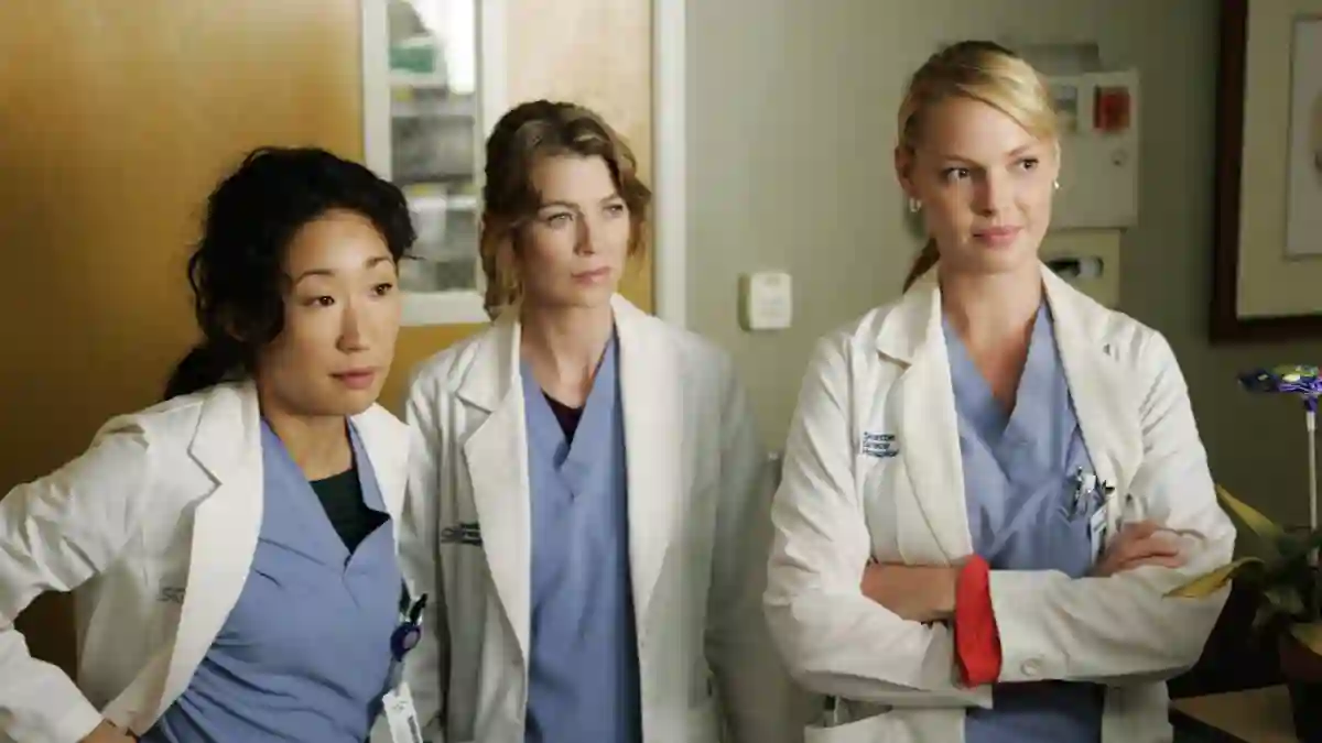 Sandra Oh, Ellen Pompeo und Katherine Heigl in „Grey's Anatomy“
