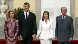 Köngin Sofia, König Felipe, Königin Letizia, König Juan Carlos von Spanien 