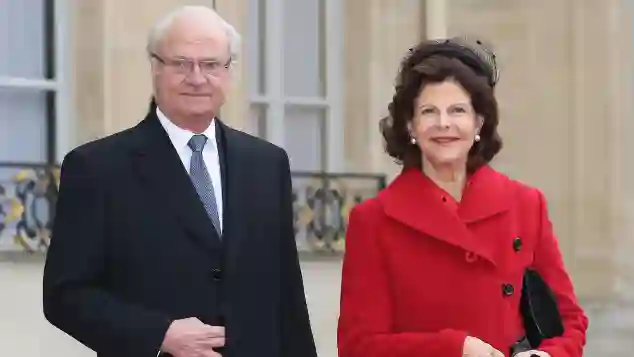 King Carl Gustav Of Sweden and Queen Silvia Of Sweden On Official Visit In France : Day 1