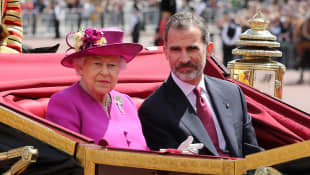 Königin Elisabeth König Felipe