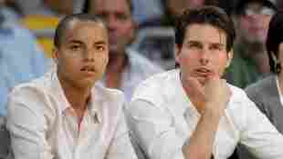 Tom Cruise und Connor Cruise bei Basketball-Spiel der L.A. Lakers 2009