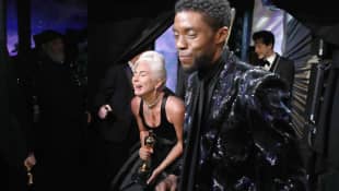 Lady Gaga und Chadwick Boseman bei den Oscars 2019