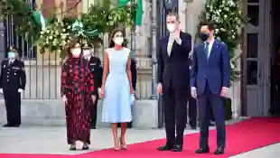 Königin Letizia und König Felipe von Spanien bei der Verleihung der andalusischen Ehrenmedaille am 14. Juni in Sevilla