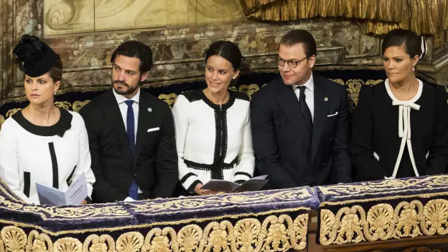 Prinzessin Madeleine, Prinz Carl-Philip, Prinzessin Sofia, Prinz Daniel und Prinzessin Victoria