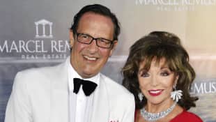 Joan Collins und Percy Gibson 