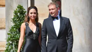 Christian Lindner und Franca Lehfeldt bei den Bayreuther Richard Wagner Festspielen am 25. Juli 2018